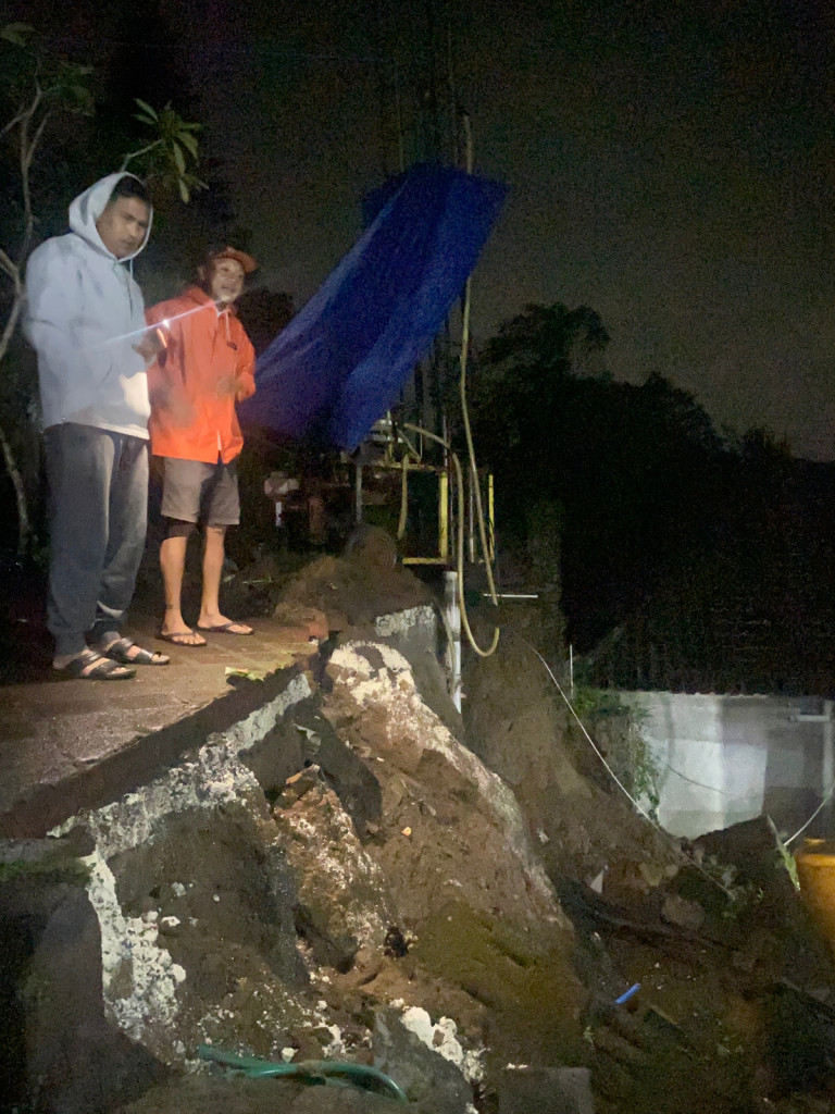 Senderan Jebol di Banjar Wanasari, Desa Sulangai, Kecamatan Petang Tanggal 29 Januari 2023